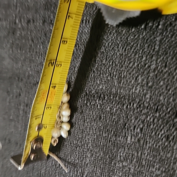 VINTAGE STERLING SILVER FRESHWATER PEARL CHANDELIER EARRINGS - Picture 4 of 5